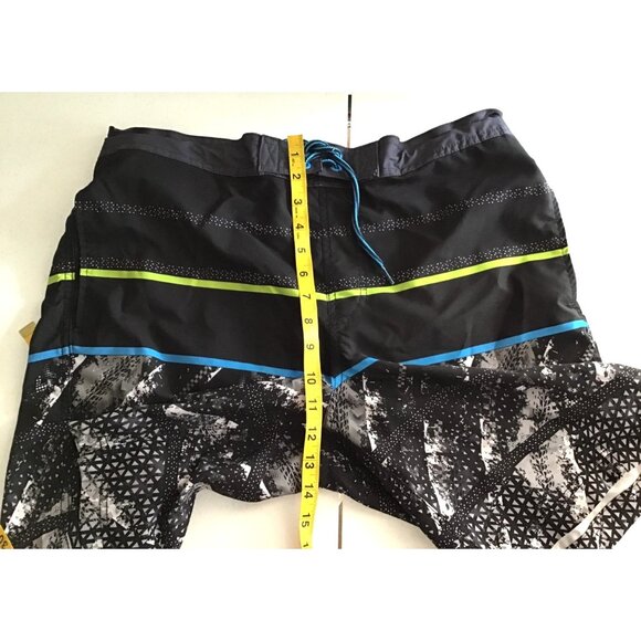 GEORGE- MENS DRAWSTRING ELASTIC WAIST BOARD SWIM SHORTS LINED SIZE LARGE - Picture 4 of 5